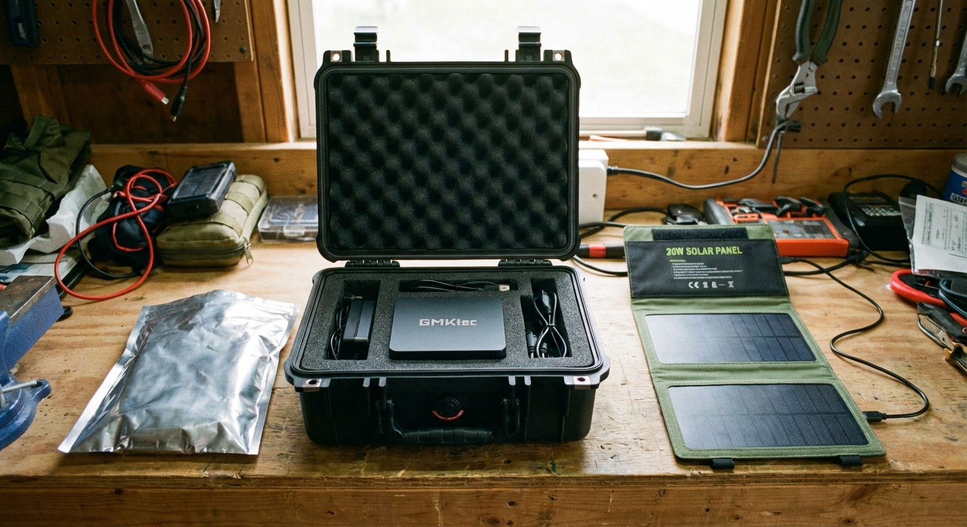 AnonArk Bunker - Ruggedized offline AI with solar